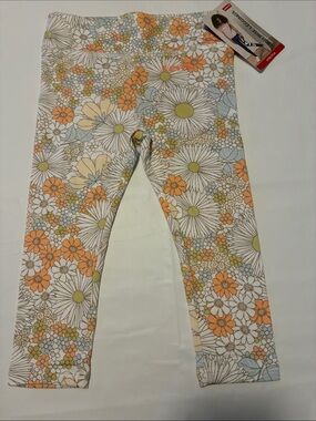 Levi's Girls' Floral Leggings - Orange, Yellow & Light Blue